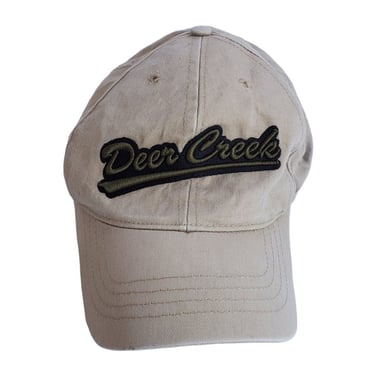 Deer Creek Colorado Baseball Hat Cap Tan Embroidered American Dry Goods New 