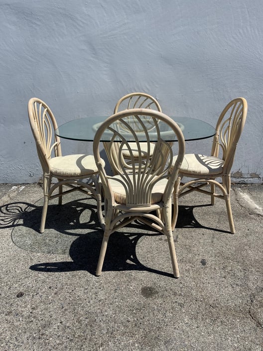 Table Outdoor Chairs Used Dining Chairs Wicker Chairs 2/4x Garden