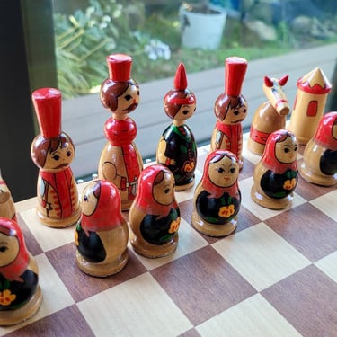 Vintage Russian Chess Set