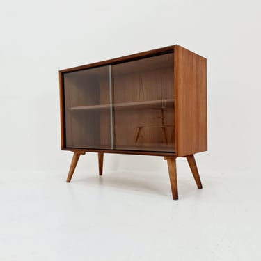 Mid Century Modern Danish cabinet teak Display / Vitrine 1960s 