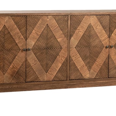Beautiful Oak  Wood w/Design front Sideboard from Terra Nova Designs Los Angeles 