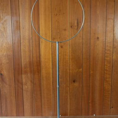 1930s or 40s Chrome Bird Cage Hoop Stand or Lamp Frame
