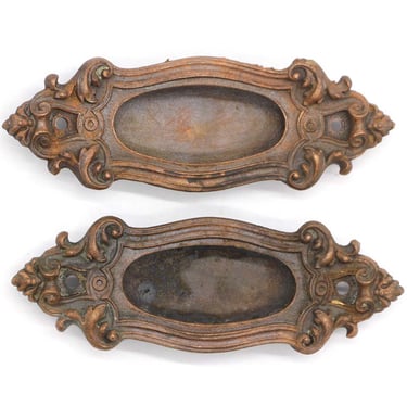 Pair of Antique Yale & Towne French Bronze Window Sash Lifts