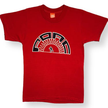 Vintage 80s POAC Running/Marathon Single Stitch Graphic T-Shirt Size Medium 