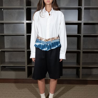 JRAT Ruffle Belt, Blue Tie Dye
