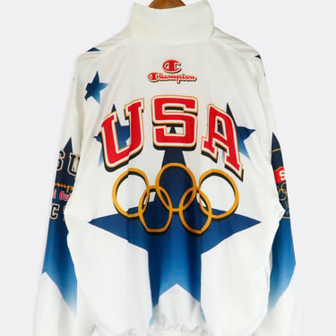 Vintage 1996 Champion  Atlanta Olympics Official Outfitter Jacket Sz 2XL