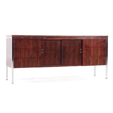 Knoll Style Mid Century Rosewood Credenza - mcm 