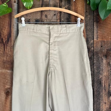 Vintage 60s US Air Force Cotton Twill Trouser Pants Vietnam Era size 28 waist 