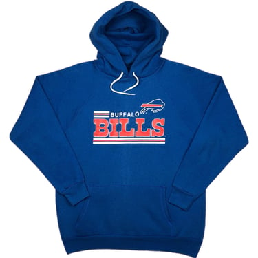 Vintage 80s/90s Buffalo Bills Football Made in USA NFL Hoodie Sweatshirt Pullover Size Large 