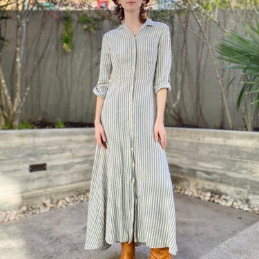 Ralph Lauren Striped Linen Maxi Dress