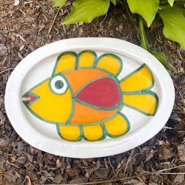 Giovanni Desimone Large Fish Ceramic Platter Tray Italy 