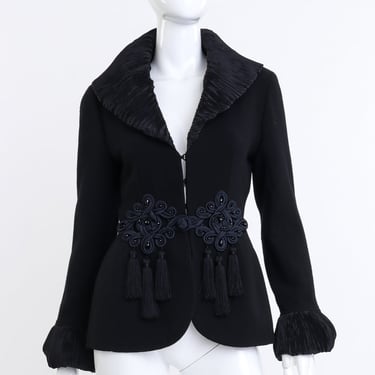 Plissé Pleat Wool Jacket