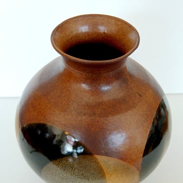 Mid Century Ceramic Studio Art Pottery Vase Abstract 