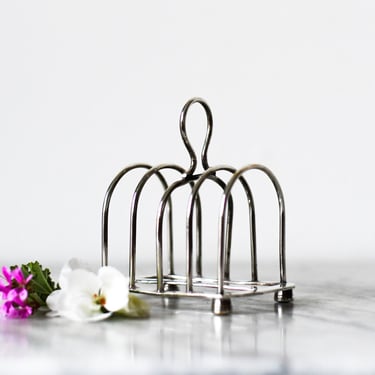 English Silver Plated Toast Rack 