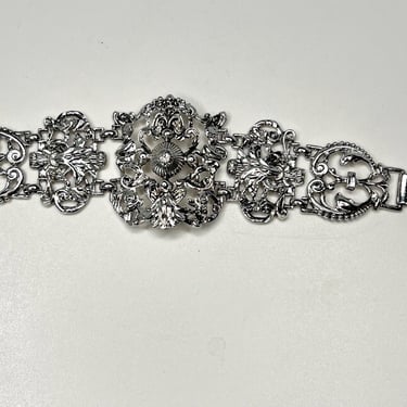 1960s Baroque Victorian Revival Bracelet by CORO 