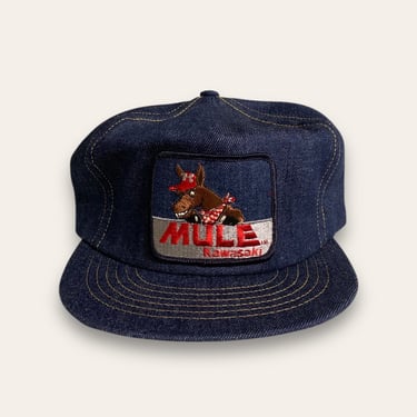 Vintage Deadstock Kawasaki Mule Swingster Denim Hat