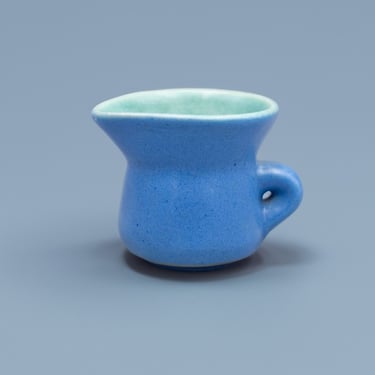 Early Winfield Creamer Blue & Turquoise | Vintage California Pottery 