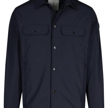 Moncler 'Oustalous' Navy Polyester Jacket Men