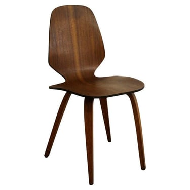 Mid Century Modern Danish Molded Teak Desk Chair 