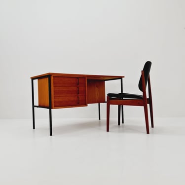 Mid century vintage desk German desk by Günther Renkel for Rego Möbel, 1950s 