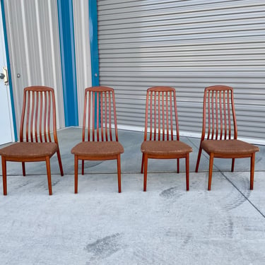 1970s Danish Modern Teak Dining Chairs by Preben-Schou - Set of 4 