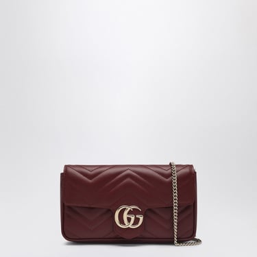 Gucci Mini Gg Marmont Red Bag With Card Holder Women