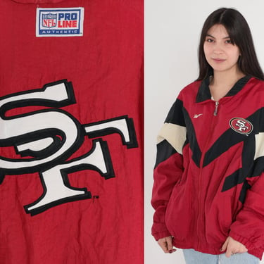 Vintage 90s Reebok Pro Line San Francisco 49ers Jacket