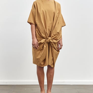 Black Crane Bow Dress, Camel