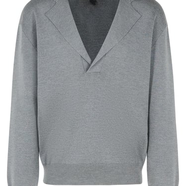 Dolce & Gabbana Grey Virgin Wool Sweater Men