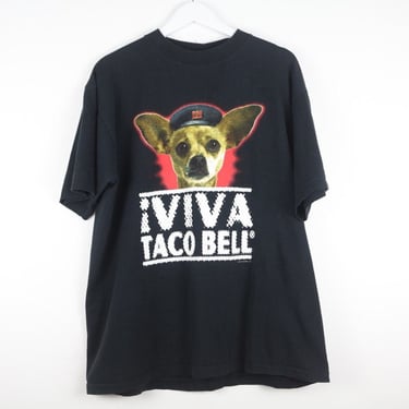 vintage 1998 TACO BELL "Viva Taco Bell" Black oversize vintage t-shirt -- size xl 