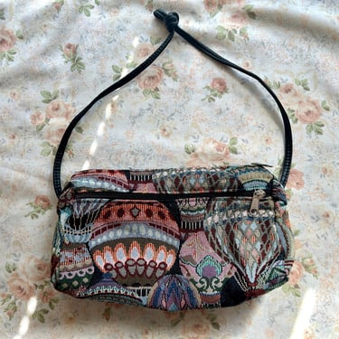 1990's Hot Air Balloon Tapestry Purse 