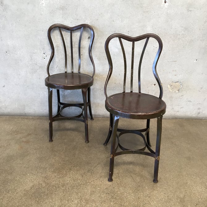 Pair of Vintage Toledo Metal Chairs