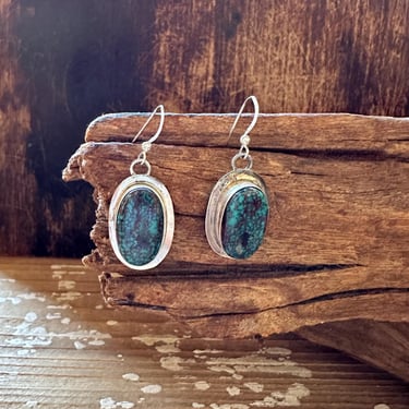 ELOUISE KE TURQUOISE Navajo Sterling Silver Earrings | Native American Navajo Southwestern Jewelry | Elouise Ke Hallmark 