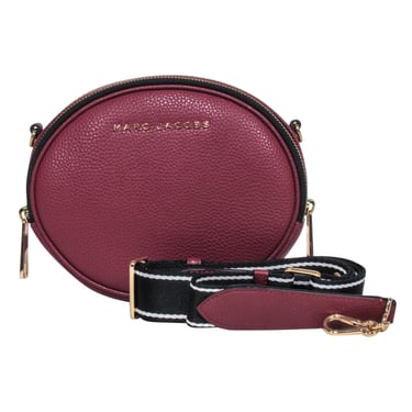Marc Jacobs - Red Pebbled Leather Round Crossbody Bag