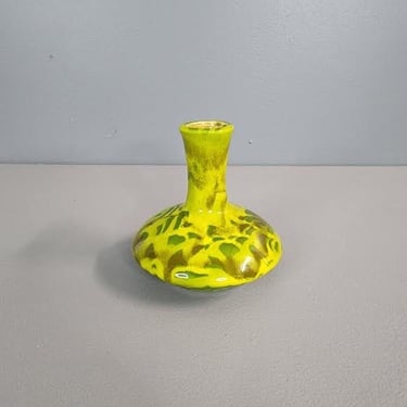 Green Drip Glaze Pottery Vase 