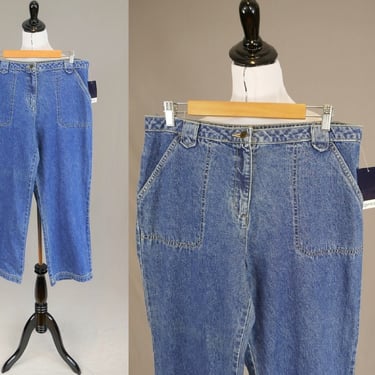 90s Crazy Horse Cropped Jeans - 34