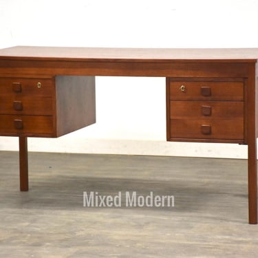 Refinished Danish Modern Desk by Domino Møbler 