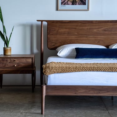 Bed No. 5 – Modern Handmade Solid Wood Bed Frame | Custom Sizes & Hardwood Options | Built to Last a Lifetime 