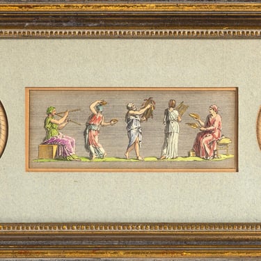 Two Cupid and a Band Triptych, Unknown Artist 