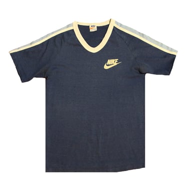 Vintage 1980's Nike Stripe Shoulder T-Shirt