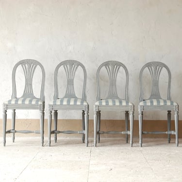 Set of Four Gustavian Style Chairs Circa 1900