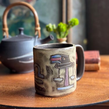 Javier Servin Ceramica | Blue Linea Handpainted Mug | Blue | The