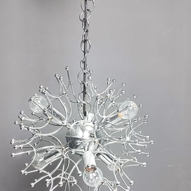 Sputnik chandelier by sciolari, 1960s - vintage sputnik chandelier - chrome sputnik chandelier - mid century modern chandelier 