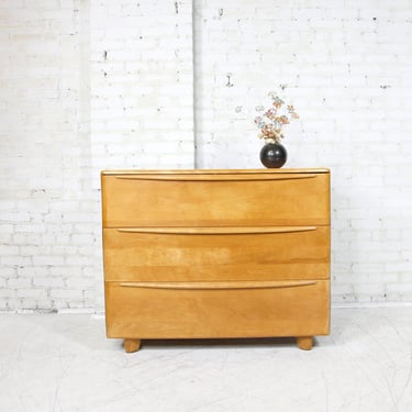 Vintage MCM 60's solid maple Heywood Wakefield 3 drawer dresser / bachelor chest | Free delivery only in NYC and Hudson Valley areas 