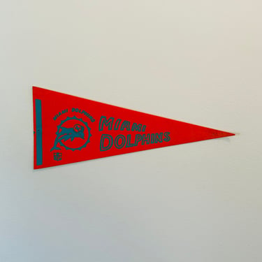 Vintage Miami Dolphins Small 12 Inch NFL Pennant 