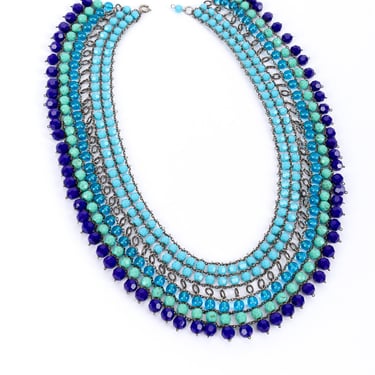 Multistrand Beaded Collar Necklace