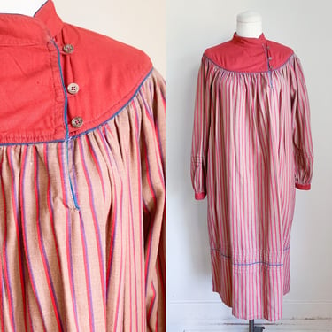 Vintage 1970s Panache Indian Cotton Trapeze Dress / M 