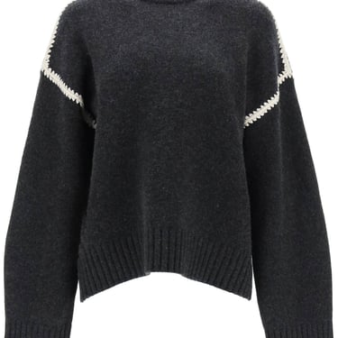 Toteme Sweater With Contrast Embroideries Women