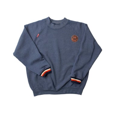 Aquarius Cocktail Samy Sweatshirt - Heather Navy/Smiley