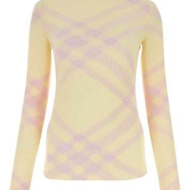 Burberry Woman Embroidered Wool Sweater